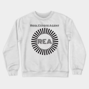 Real Estate Agent Circle Crewneck Sweatshirt